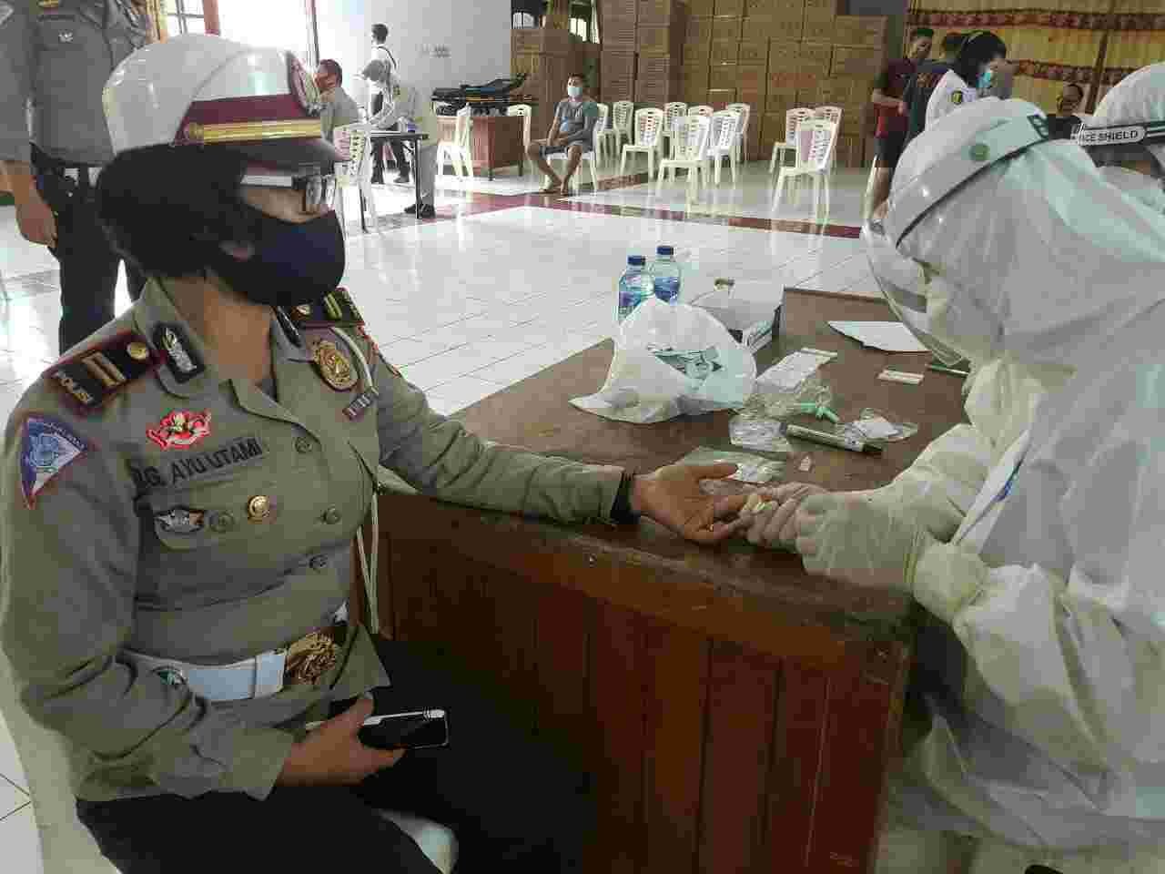 Iptu I Gusti Ayu Utami, Dalam Gelaran Rapid Test Perwira Dan Jabatan Perwira Polres Sangihe.