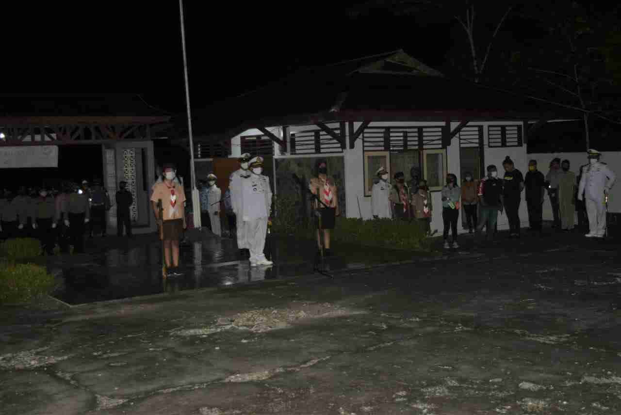 Apel Kehormatan dan Renungan Suci Peringatan HUT RI ke 75 berlangsung Khidmat.
