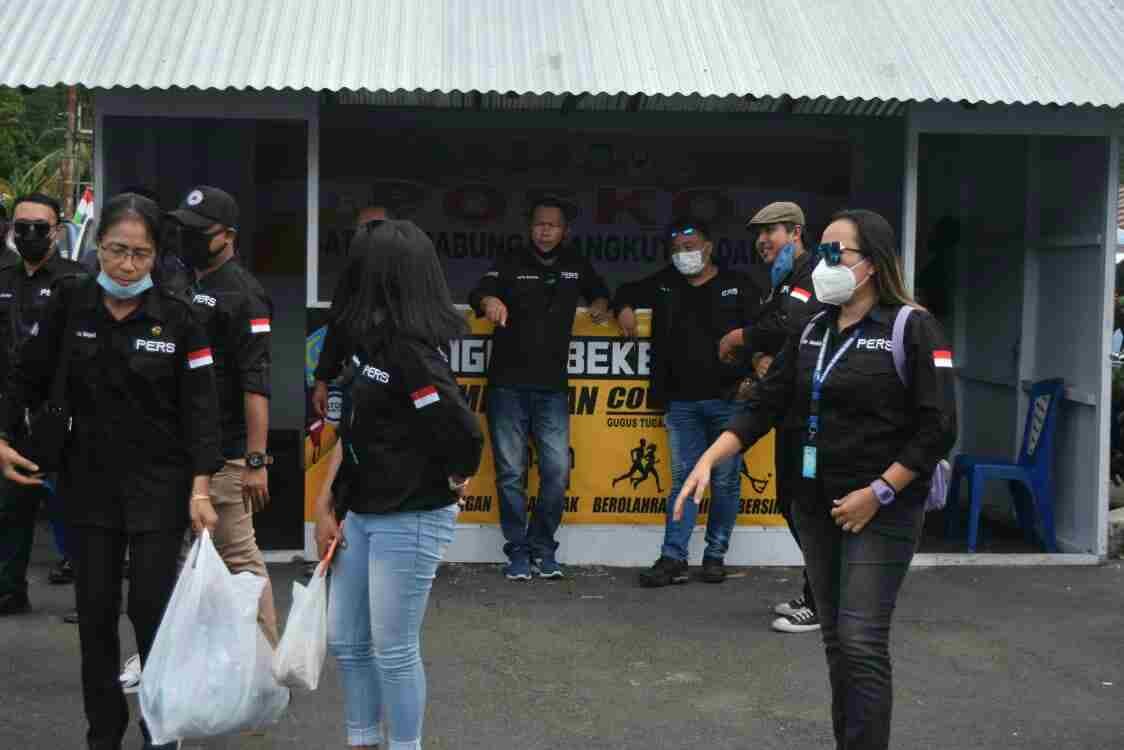 Genjot Protap Covid-19, Forwas dan Pemkab Sangihe Bagikan 1000 Masker