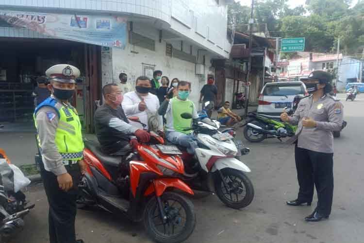 Sosialisasikan adaptasi kebiasaan baru Polres Minsel