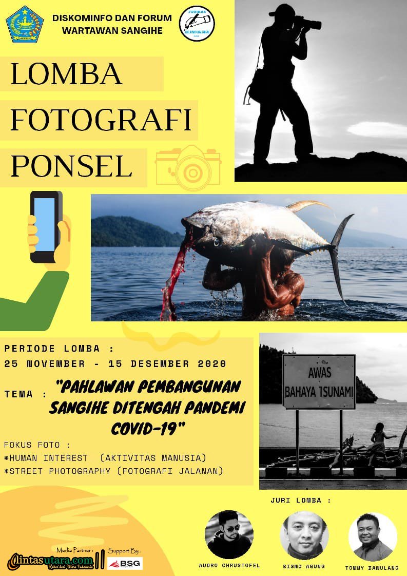 Pengumaman Lomba Fotografi Diskominfo 2020 (Foto) : Ist)