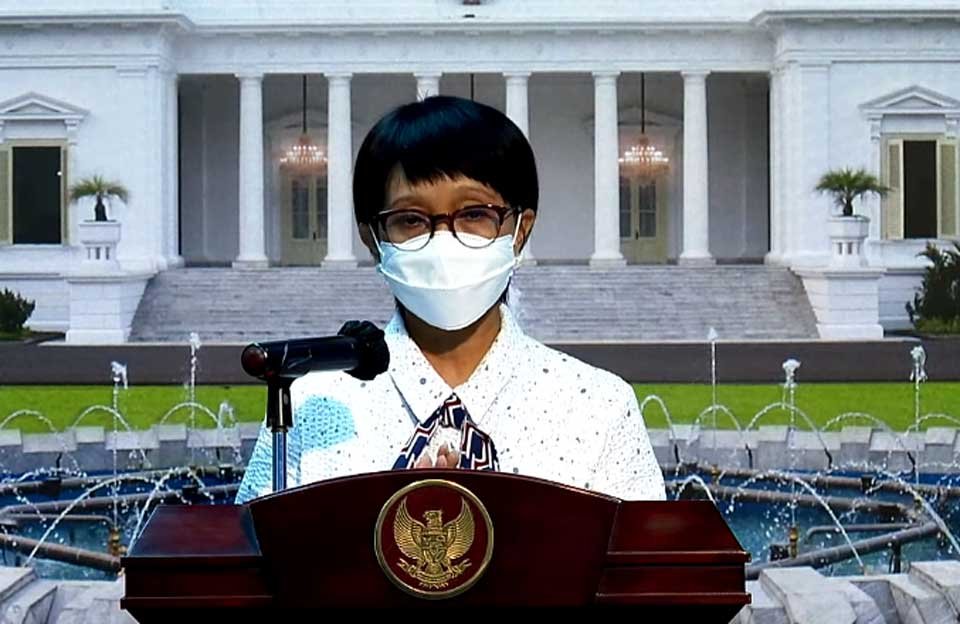 Menlu Retno umumkan Pemerintah larang WNA masuk Indonesia
