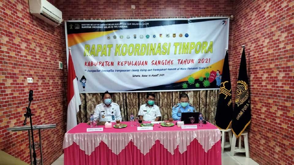 Kanim Tahuna menggelar Rakor Timpora