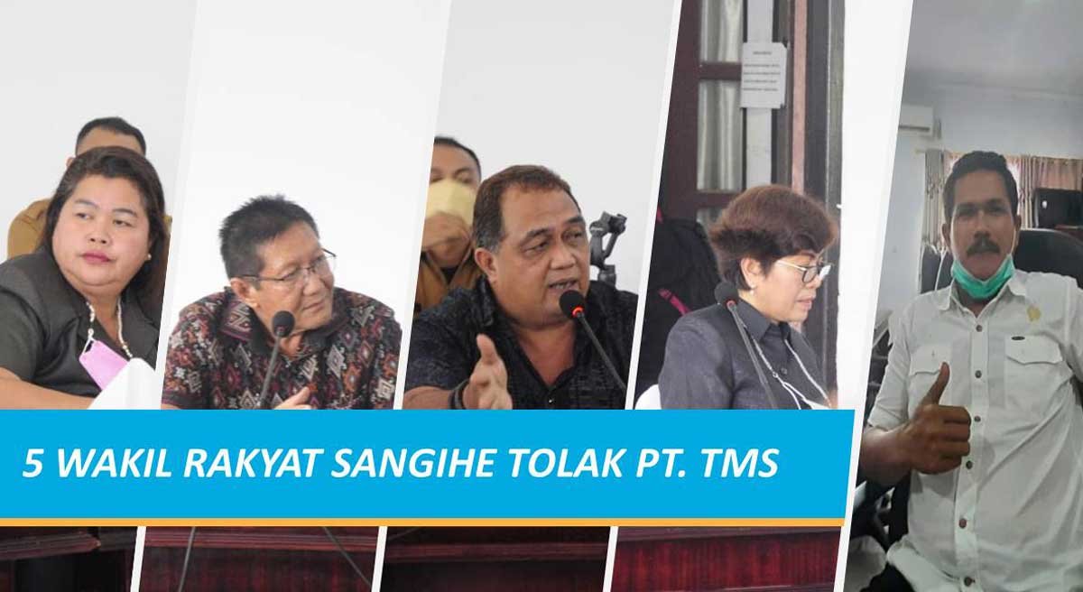 Wakil Rakyat Sangihe secara tegas tolak PT. TMS.