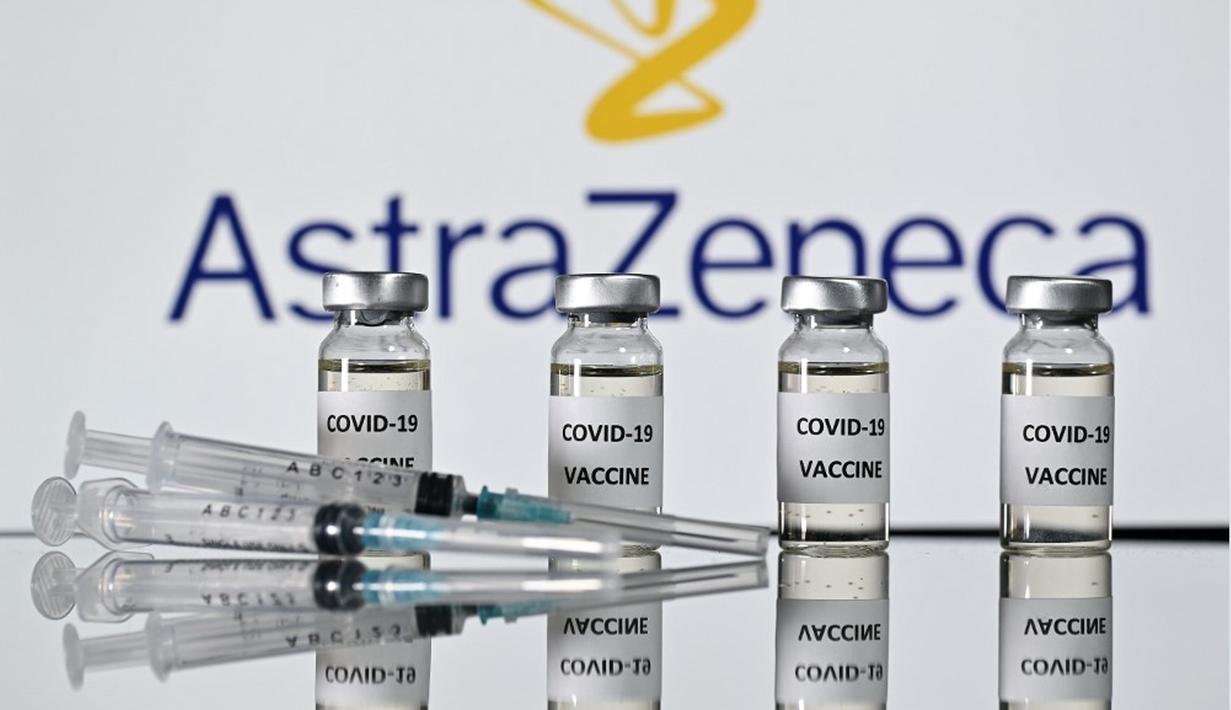 Ilustrasi Vaksin AstraZeneca. (Sumber Foto : Liputan6.com)