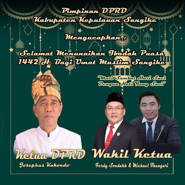 Ucapan Selamat Menunaikan Ibadah Puasa Pimpinan DPRD Sangihe