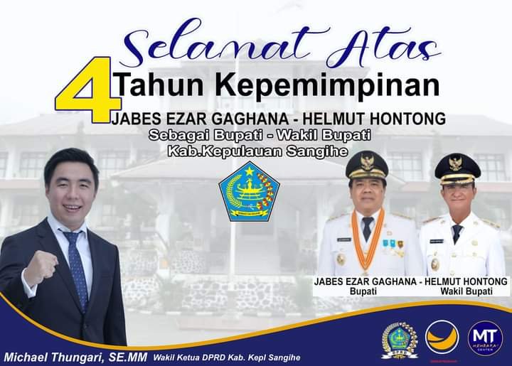 Ucapan Selamat atas Kepemimpinan Gaghana-Hontong