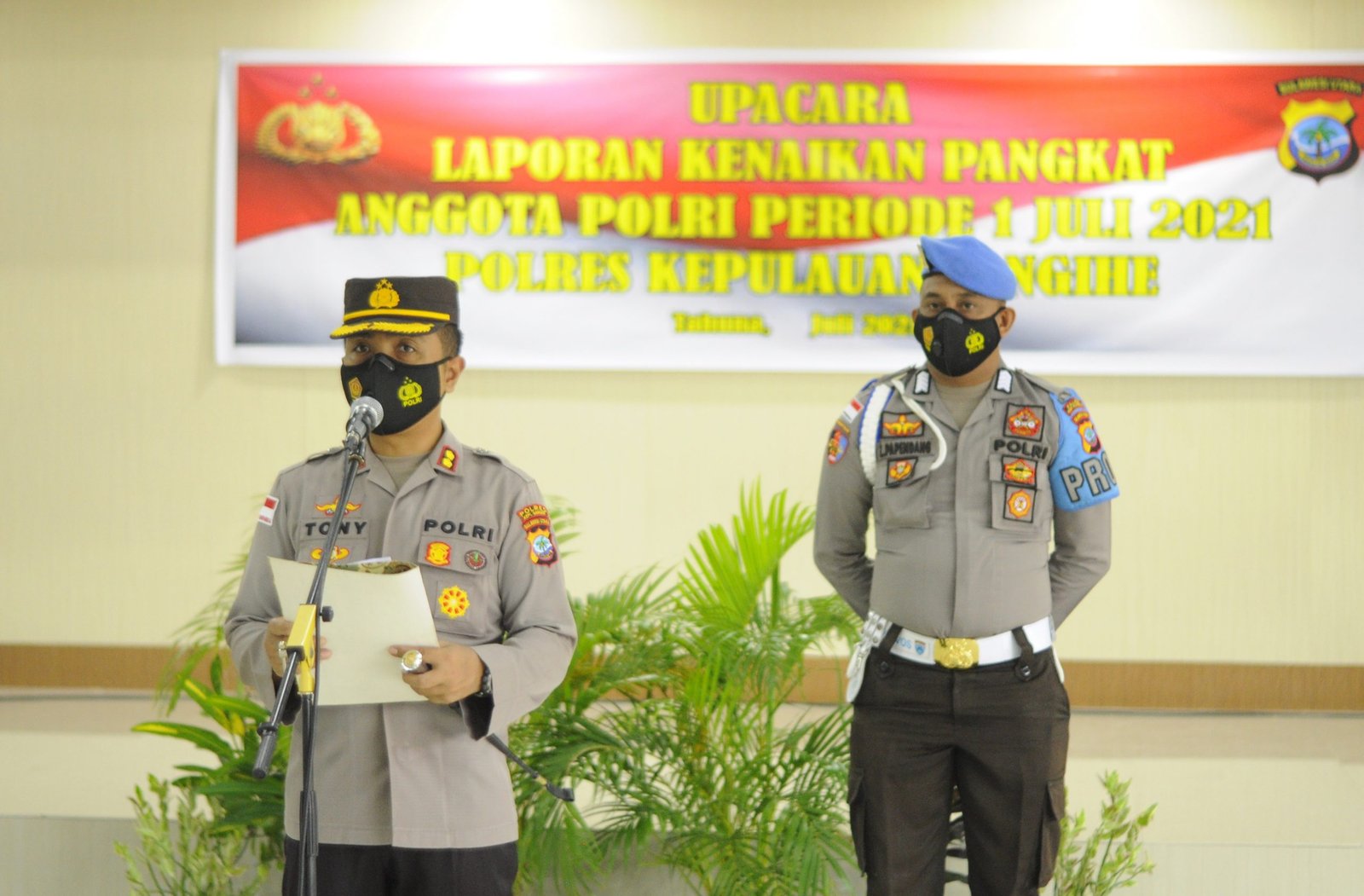 _DSC0183 Upacara Laporan Kenaikan Pangkat Polres Sangihe