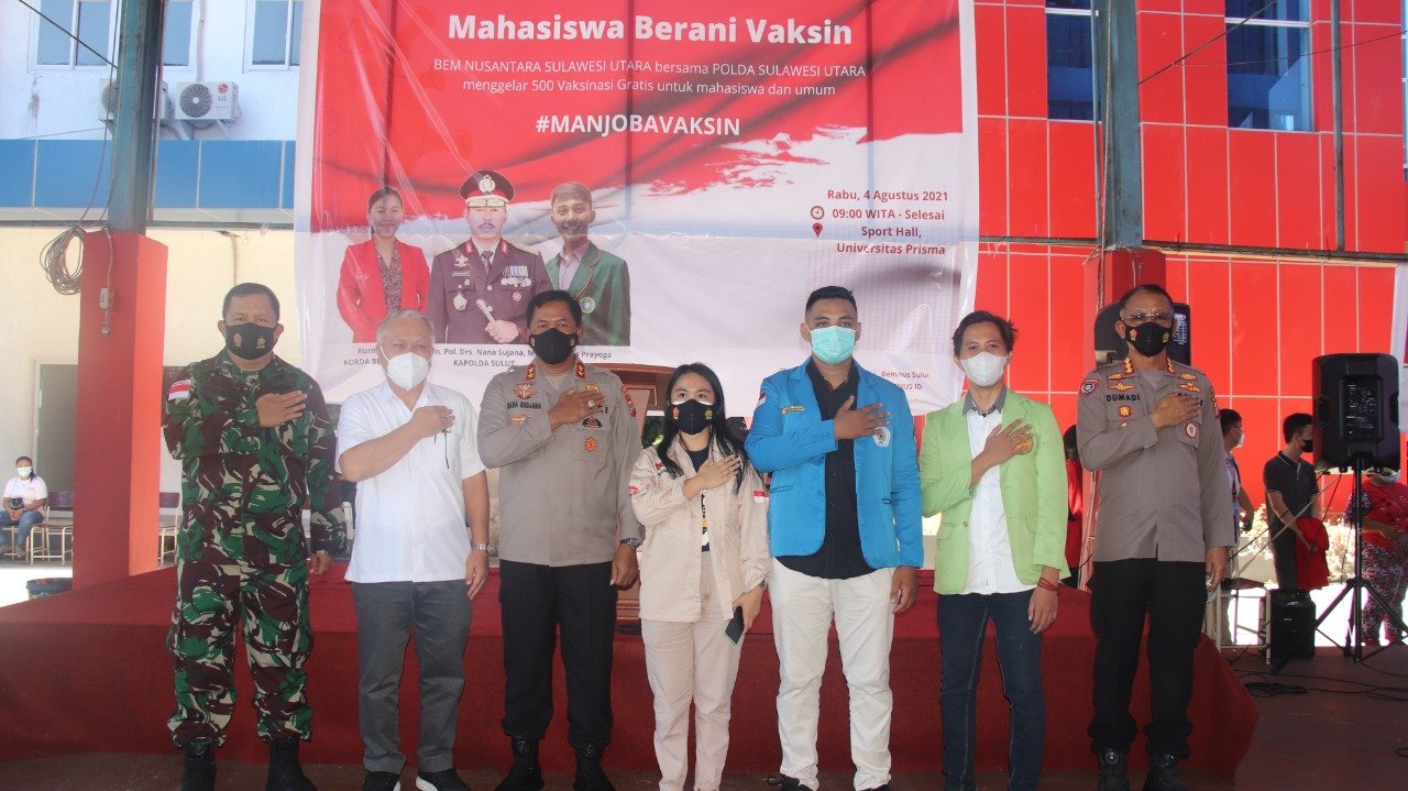 BEM Nusantara Sulut Gelar Vaksinasi