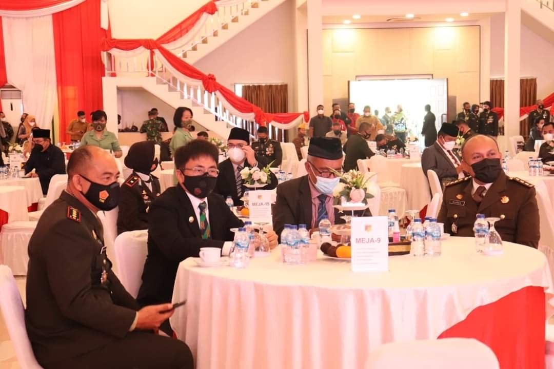 Peringatan HUT TNI ke 76 di Kodam XIII Merdeka Manado (Foto : Ist)