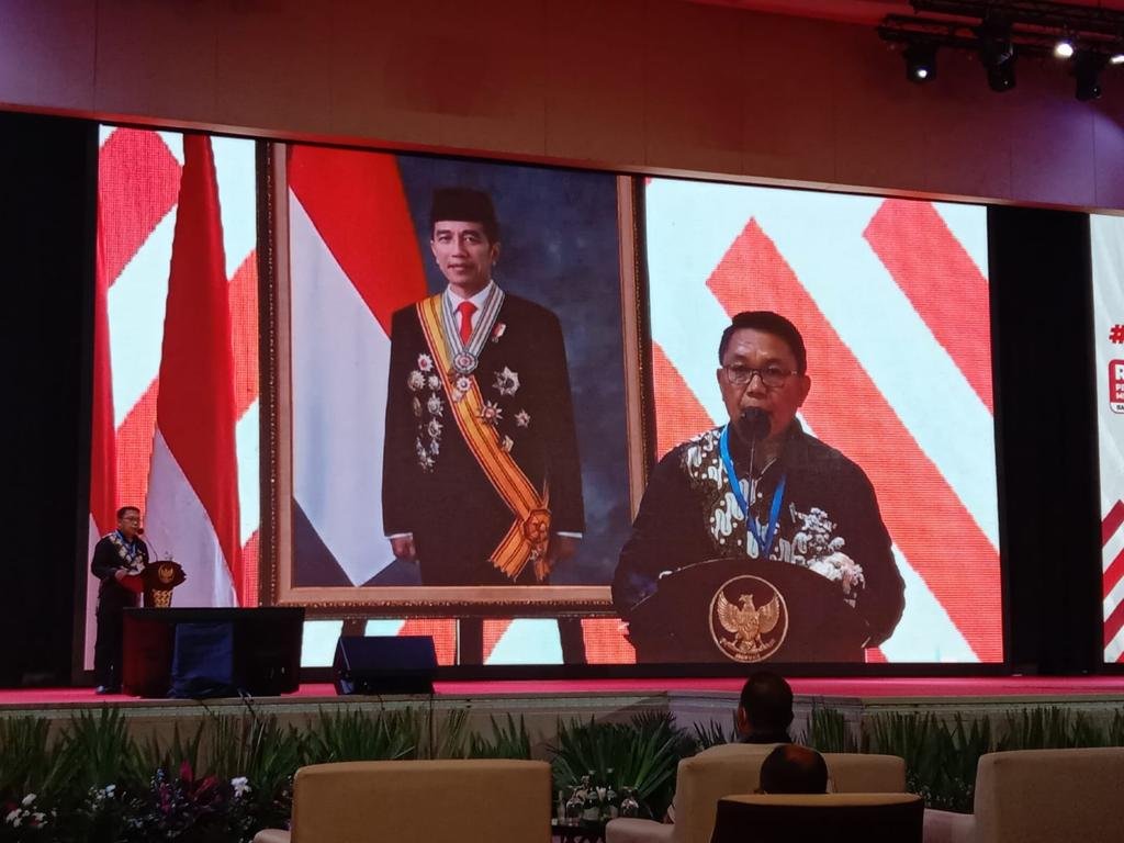 Kadisnaker Dokta Pangandaheng Dalam Gelaran Rakornas Satgas Sikat Sindikat BP2MI (Foto : Ist)