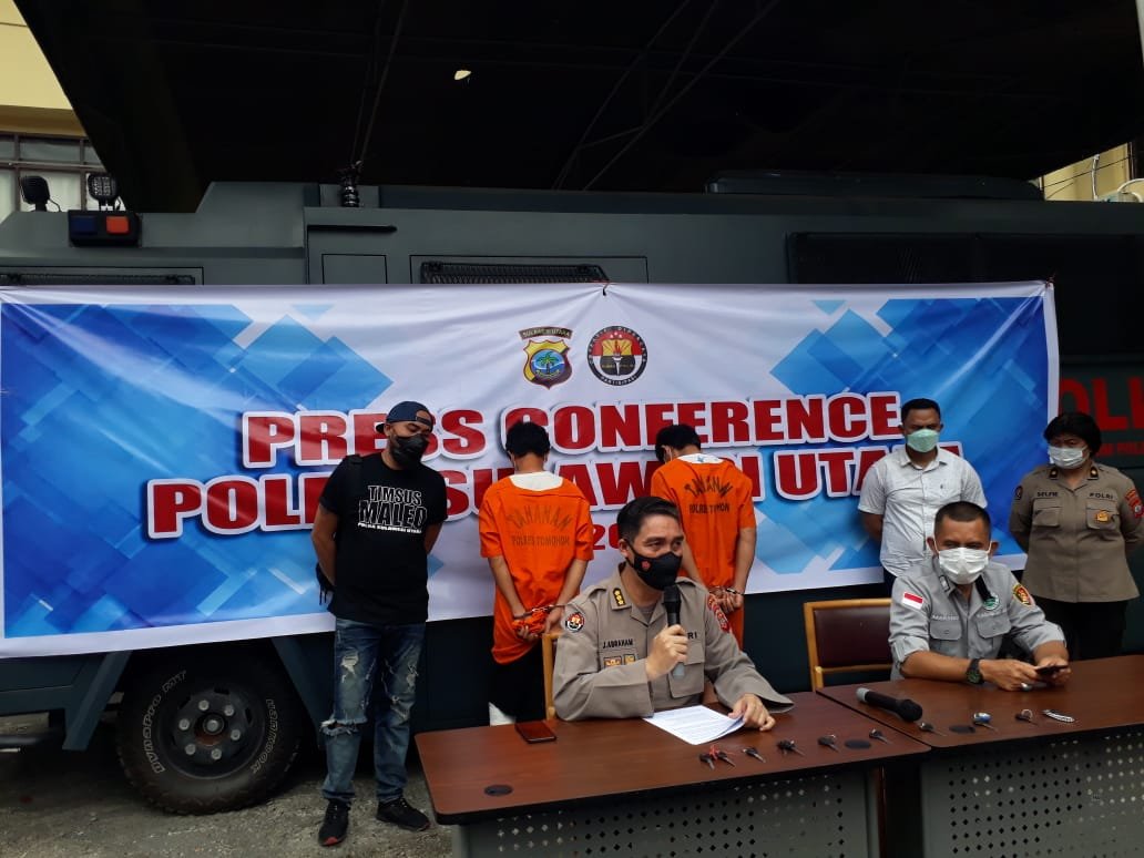 Press Conference Penangkapan 2 Residivis Curanmor (Foto : Ist)