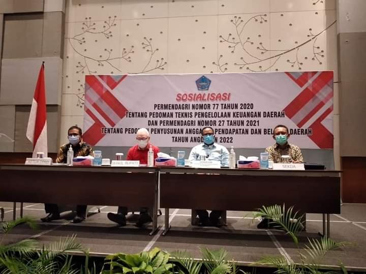 Sosialisasi Permendagri Nomor 77 Tahun 2020 dan Nomor 27 Tahun 2021 Pemkab Sitaro (Foto : Ist)