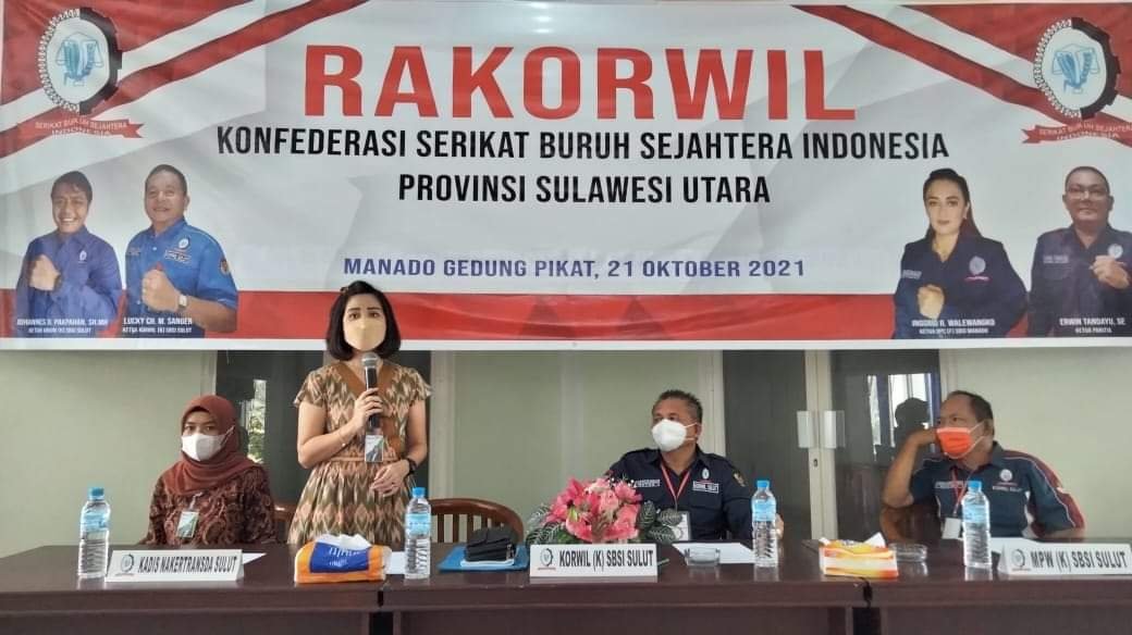 Rakorwil Konfederasi Serikat Buruh Sejahtera Indonesia - Sulawesi Utara (Foto : Ist)