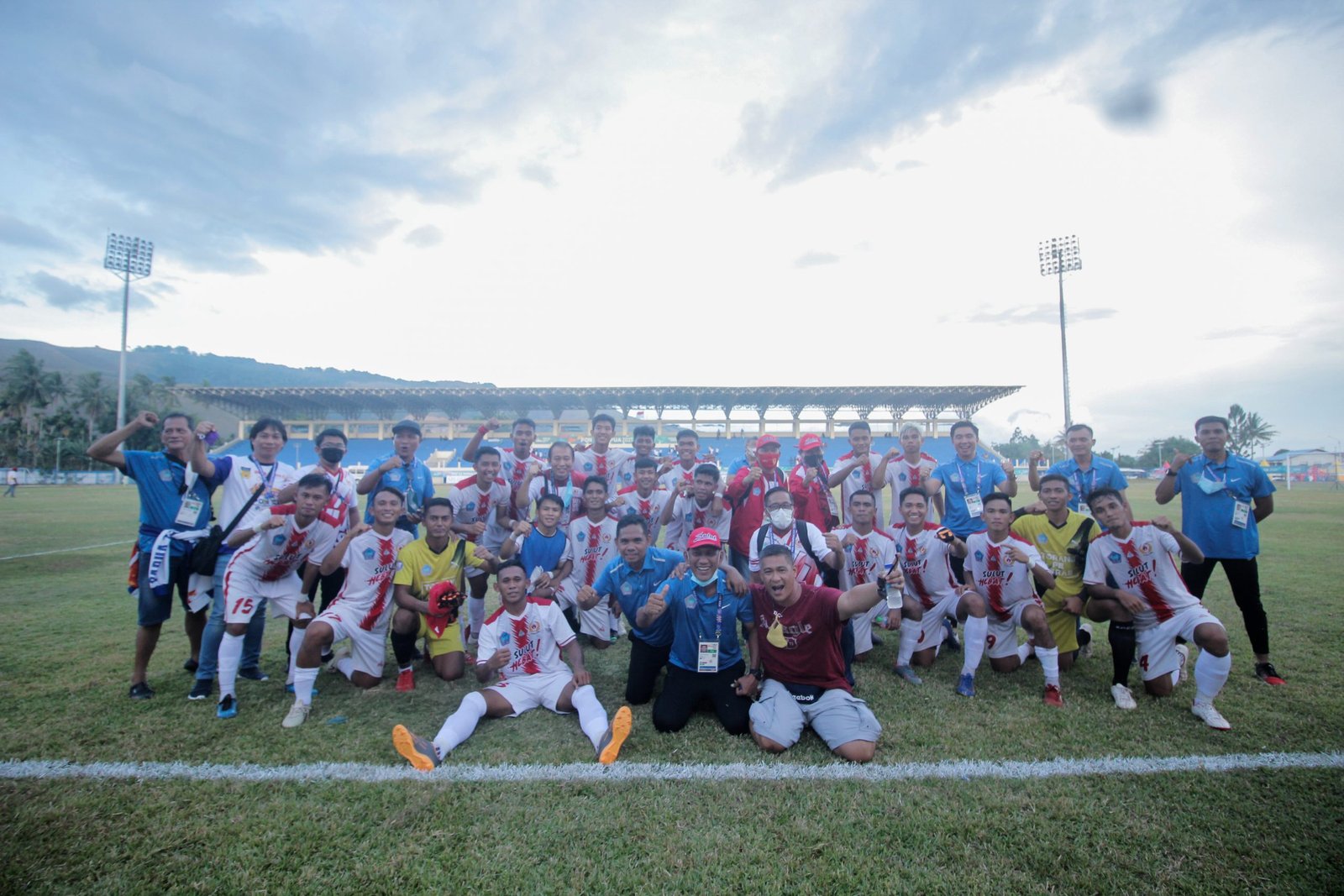 Tim Sepakbola Putra Sulut di PON XX Papua, Siap Menghadapi Tim Provinsi Kaltim (Foto : Steven Boham)