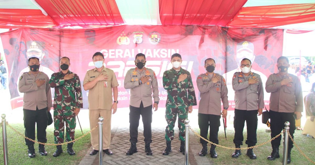 Gerai Vaksin Presisi Polres Minut, Wakapolda Sulut, Vaksin Covid-19