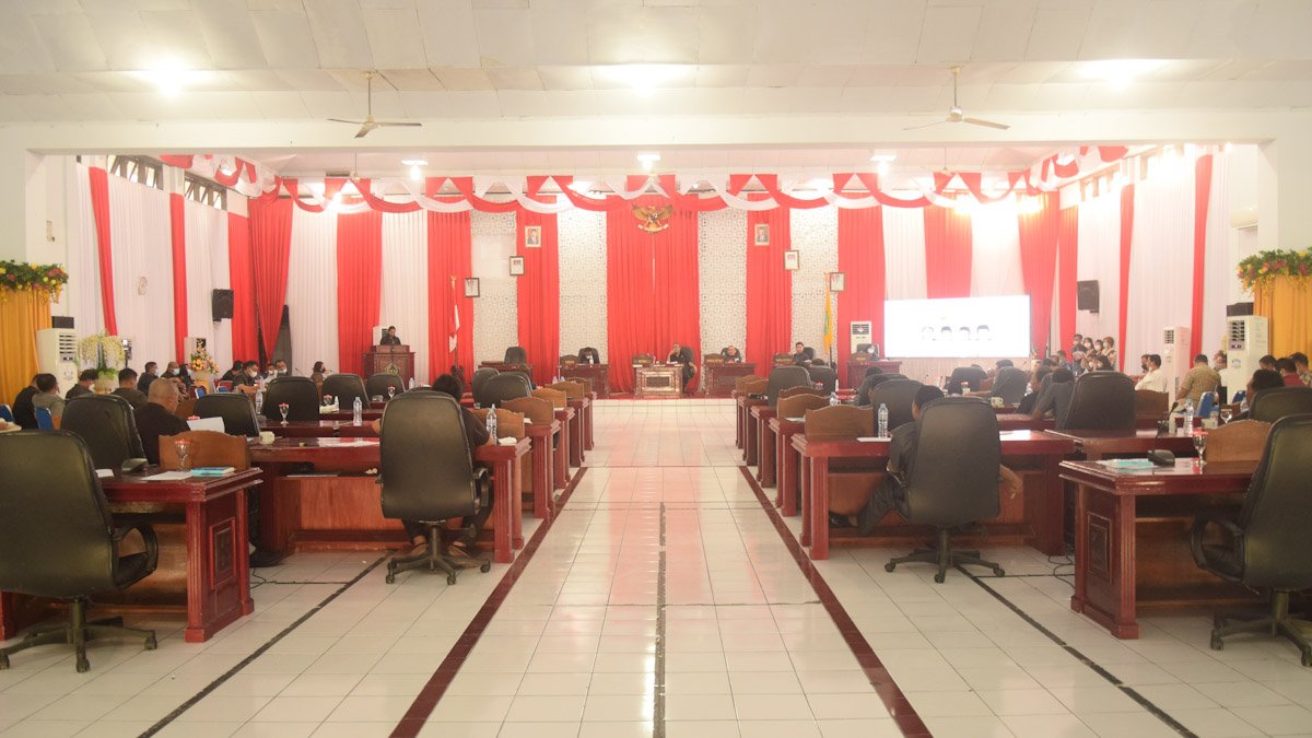 DPRD Sangihe, Ranperda APBD Sangihe 2022, Ruang Sidang DPRD Sangihe