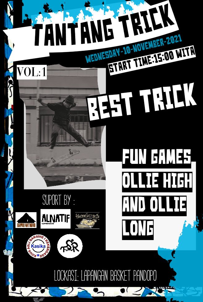 Tantang Trick Volume 1, Skatter Sangihe, Skateboard