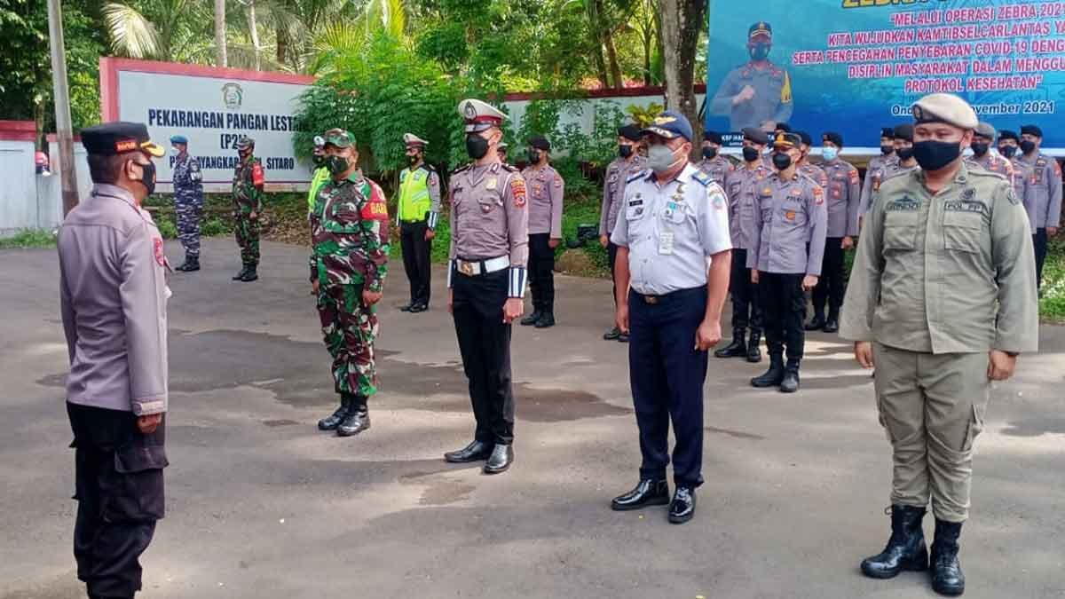 apel gelar pasukan operasi zebra samrat 2021 sitaro