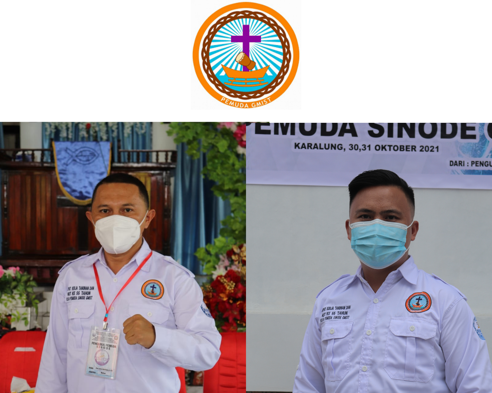 Dua Kandidat Calon Ketua Pemuda Sinode GMIST (Kiri) Pnt. Jew Adriaan (Kanan) Pnt. Julian Pesik (Kolase : Lintasutara)