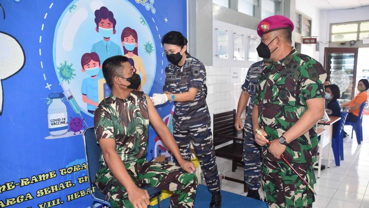 Vaksinasi Dosis Ke-3, TNI AL, Lantamal VIII Manado
