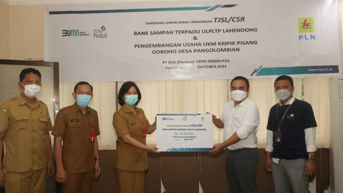 kelurahan tondangow menerima csr