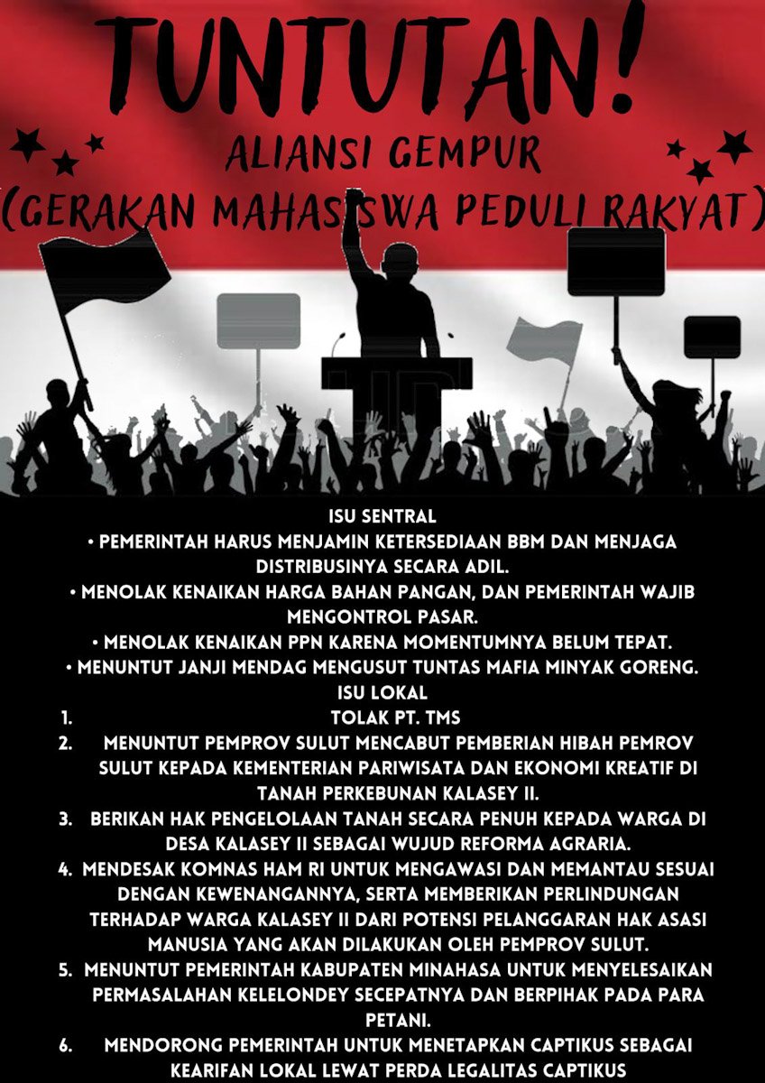 Mahasiswa di Tondano