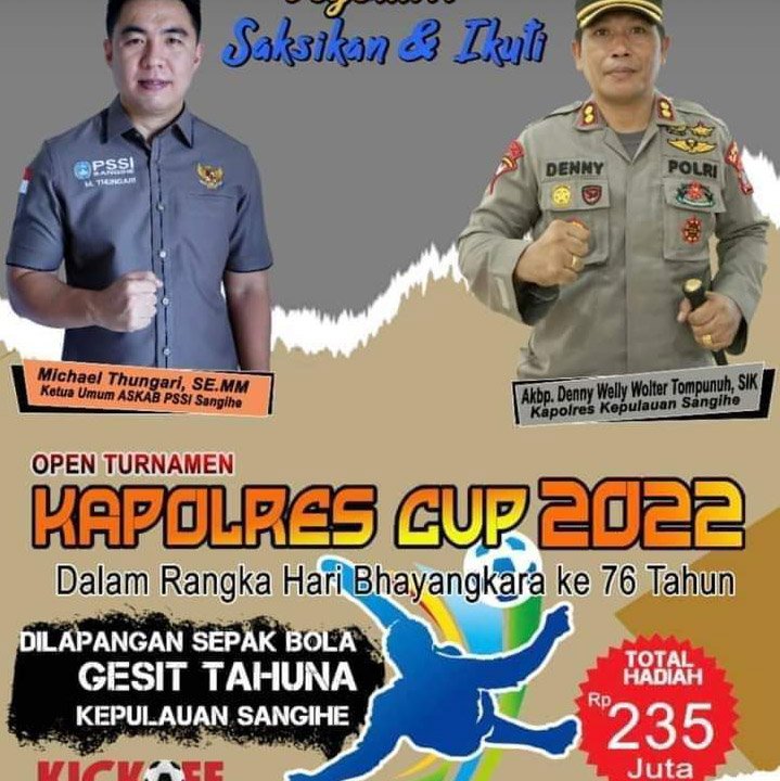 235 juta Open Tournament Kapolres Cup 2022
