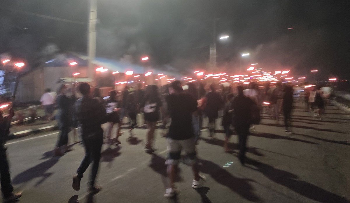 pawai obor jemaat gmist imanuel tahuna