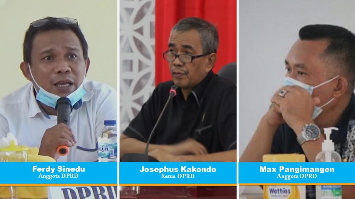 banting gelas sidang dprd Sangihe