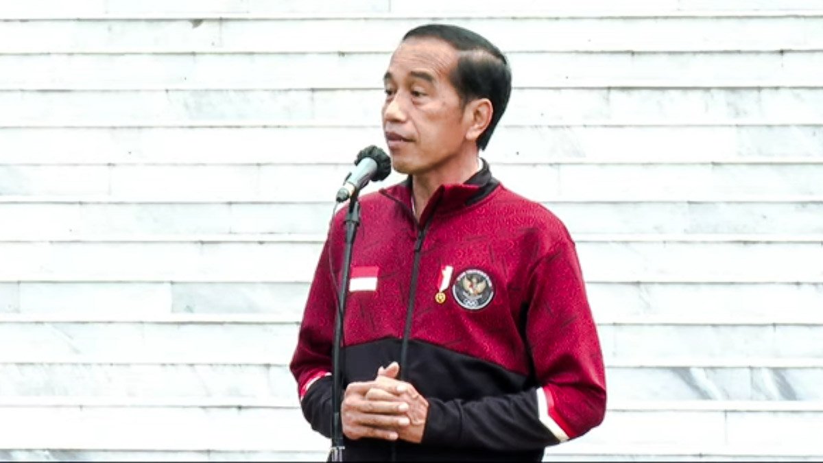 Presiden Jokowi di depan kontingen Indonesia ke SEA GAMES 2021 Vietnam