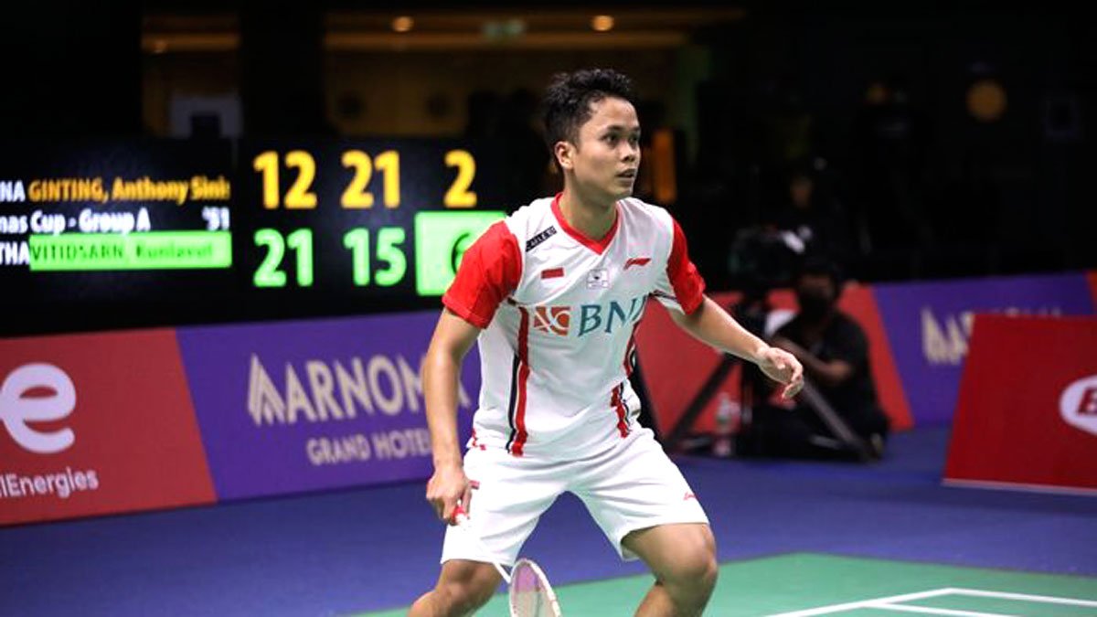 susunan pemain indonesia di final thomas cup 2022 anthony ginting kalah