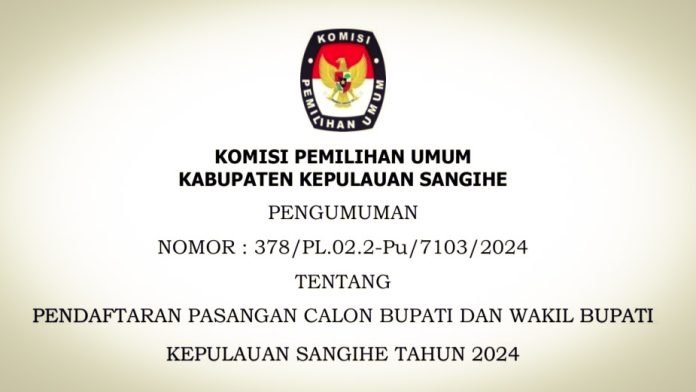 Pengumuman Pasangan Calon